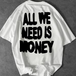 T-shirt en coton imprimé avec logo personnalisé, col rond, décontracté, fabricant de t-shirts vierges en gros, t-shirts pour hommes sur mesure - Product Image 1