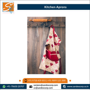 ผ้ากันเปื้อนผ้าฝ้ายลายขวางยาวถึงเข่าจากอินเดีย - Product Image 6