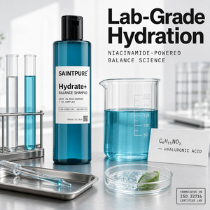 Champú OEM Hidratante con Niacinamida, Ácido Hialurónico y <span class=keywords><strong>Aceite</strong></span> <span class=keywords><strong>de</strong></span> <span class=keywords><strong>Coco</strong></span> para Cabello y Cuero Cabelludo Secos y Dañados, Anti-Rotura, 300ml, Marca Privada - Product Image 3