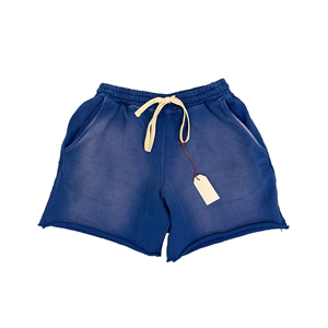 กางเกงขาสั้นผ้าดิบสำหรับผู้ชายผ้าฝ้าย100% XS สำหรับวิ่งจ๊อกกิ้งสีทึบใส่ออกกำลังแบบว่างเปล่ากางเกงขาสั้นเทอร์รี่ - Product Image 1