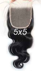 100% extensions de cheveux humains brésiliens et indiens 5x5 HD fermeture de dentelle transparente pour fermeture de dentelle suisse pour la qualité HD - Product Image 5