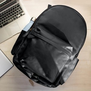GLOBAL <b>LEATHER</b> Unisex Customized Genuine <b>Leather</b> <b>Laptop</b> <b>Backpack</b> with Waterproof & Breathable Features 20-35L Capacity - Product Image 4