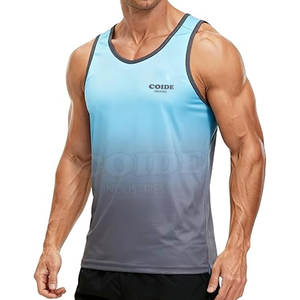 Débardeur pour homme respirant, nouveau design, polyester, impression de logo personnalisée, faible MOQ, pour vente en ligne, dernière arrivée - Product Image 5