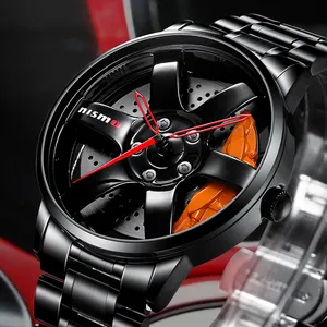 Nissang GTR-Reloj de llanta oficial 3D, pulsera de cuarzo resistente al agua, de alta calidad, venta al por mayor