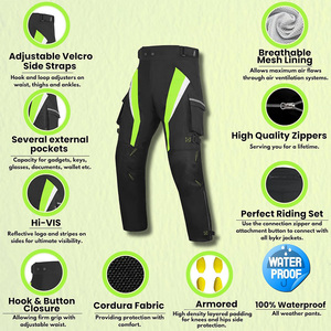 Pantalon de course professionnel unisexe avec matériau coupe-vent et protège-genoux pour plus de sécurité - Product Image 4