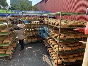 Plateau en jacinthe d'eau à prix réduit, bord bas, tissé à la main, plateau de service en osier naturel avec poignée, organisateur décoratif pour la maison et la cuisine - Product Image 6