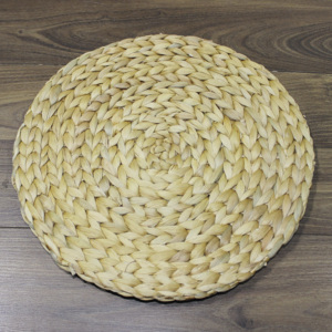 Handmade Round <b>Slate</b> <b>Placemats</b> With Water Hyacinth Design Basic Coasters Holder Set for Kitchen Dining and Home Environment - Product Image 3