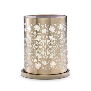 Portavelas de metal duradero con acabado dorado, perfecto para la decoración del hogar y del hotel - Product Image 2