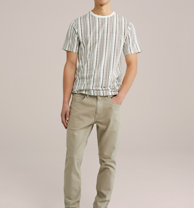 T-shirt texturé unique pour homme 2026, motif tricoté, coton de haute qualité, vente en gros et logo personnalisé - Product Image 1