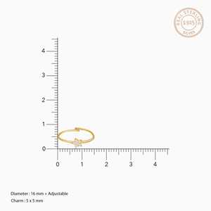 Juego de anillos de diamantes Golden Starry Affair - Product Image 4