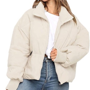 Chaqueta acolchada de algodón de moda de Invierno para mujer de gran calidad 2025, abrigo de lona transpirable con Material de relleno de plumón - Product Image 2
