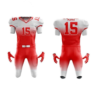 Nouveauté, uniforme de football américain personnalisable, respirant, manches courtes, 100% polyester, vente en gros - Product Image 1