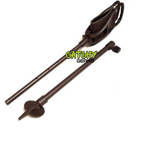 Tabouret trépied en bois classique chasse tir pêche trépied tabouret siège en cuir Camping chaise intérieure extérieure - Product Image 6