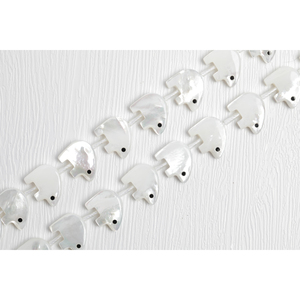 Chaîne de perles lâches Oeil Noir Ours Polaire - Product Image 1