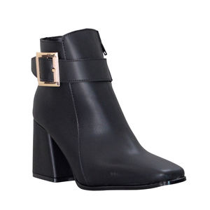 Bottines Femme Élégantes à Talon Épais avec Boucle, Style Casual - Product Image 1