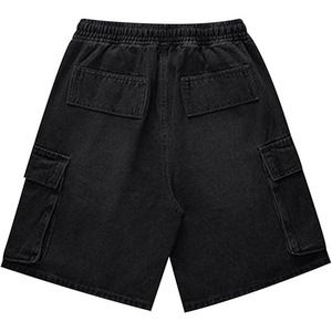 Pantalones Cortos Vaqueros de Cintura Baja para Hombre, a la Moda, Desgastados, Rotos, Ajustados, Estilo Urbano, Casuales de Verano, Bordado Azul, Ecológicos y Transpirables - Product Image 3