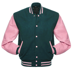 Chaqueta universitaria de manga de cuero naranja vintage unisex, chaqueta de béisbol de trabajo de invierno con soporte bordado de chenilla de lana con logotipo personalizado - Product Image 3