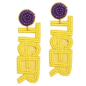 ต่างหูลูกปัดปักลายธงชาติอเมริกาแบบขายส่ง ต่างหูลูกปัดห้อยระย้าลายธงชาติอเมริกาสำหรับผู้หญิง - Product Image 6