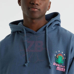 Sweats à capuche de haute qualité pour hommes en coton et polyester à séchage rapide Style d'hiver décontracté fabriqué au Pakistan - Product Image 3