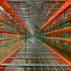 Rayonnage de palettes d'entrepôt standard américain à hauteur réglable, 5 niveaux, en acier vert de haute qualité, anti-corrosion, à cadre sélectif - Product Image 2