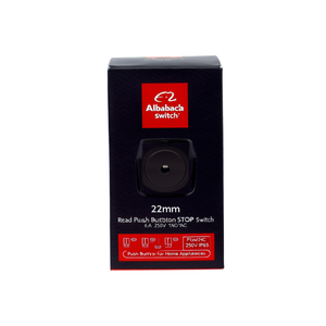 Interrupteur à bouton-poussoir rouge 22 mm STOP 6A 250V IP65 1NO1NC à tête plate en plastique pour appareils électroménagers - Product Image 2