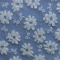 Tissu jacquard tissé en polyester texturé en relief, motif floral 3D dimensionnel, pour robe de mariée, vêtement