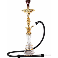 Chicha au design unique en aluminium durable, modèle de luxe pour salon, coffret cadeau, best-seller 2025, finition miroir moderne, toucher doux