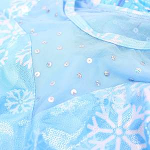 Custom Stitched Gradient Mystique <b>Cheerleading</b> Skirt Snow Rhinestone Leotard for Competition Performance - Product Image 3