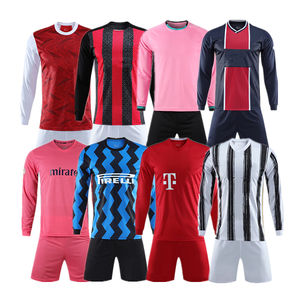 Tenues de football personnalisées de qualité thaïlandaise 2026, à séchage rapide, pour hommes, avec rayures HAALAND RONALDO MODRIC, maillots de sport, ensembles de maillots de football - Product Image 1