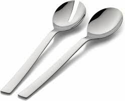 Fourchette et cuillère à salade abordable en acier inoxydable 18/8 SS en acier inoxydable pour le dîner cuillère à table avec la meilleure poignée de conception - Product Image 4