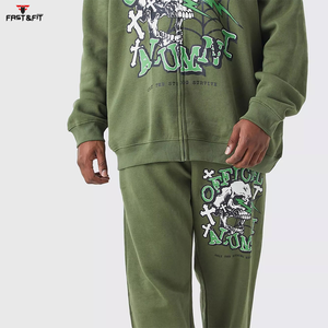 Ensemble survêtement jogging imperméable personnalisé de haute qualité Ensemble survêtement pour hommes Ensemble pantalon de survêtement et sweat à capuche - Product Image 5