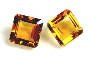 Qualité assurée 100% naturel à facettes princesse coupe Citrine en vrac véritable pierre précieuse pour la fabrication de bijoux utilisation aux prix de gros OEM - Product Image 3