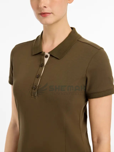 Chemise d'équitation pour femme chemisier d'équitation élégant design coupe ajustée respirant matériau extensible à séchage rapide vêtements équestres - Product Image 2