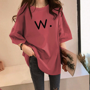 Vente en gros T-shirt ample à séchage rapide pour femme Fabricant de t-shirts surdimensionnés respirants en coton biologique de l'usine du Bangladesh - Product Image 1