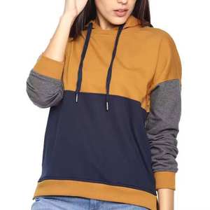 Sweat à capuche pour femme à coupe classique, imprimé sur mesure - Service ODM, logo frontal, 100% coton, respirant et à séchage rapide pour la salle de sport et les voyages - Product Image 1