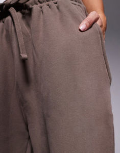 Pantalons de survêtement évasés pour femmes en polyester-coton, vente en gros, pantalons de survêtement en polaire d'hiver, coupe confortable - Product Image 3