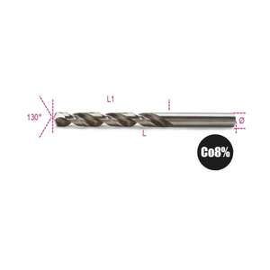 Forets courts hélicoïdaux BETA-HSS-CO 8% entièrement rectifiés avec tiges cylindriques (multi-pack) forets en carbure pour machines-outils - Product Image 1