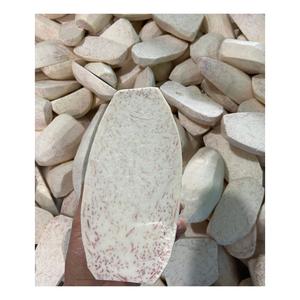 โต๊ะแช่แข็งตัดครึ่งเวียดนามเพื่อการส่งออก - โต๊ะแช่แข็งสดสีเหลือง/ม่วงเส้นเลือดดํา หั่นครึ่ง/ก้อน/ชิ้น - ผักแช่แข็ง - Product Image 1