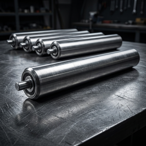 Rouleau de convoyeur industriel à grand diamètre à faible friction pour système logistique, roulement à billes en acier pour tuyaux d'huile - Product Image 1