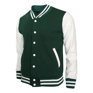 Chaqueta Universitaria Personalizada de Fábrica a Bajo Precio, Nueva, de la Mejor Calidad, para Adultos y Jóvenes, Chaqueta Varsity de Forro Polar de Color Personalizado para Hombre - Product Image 2