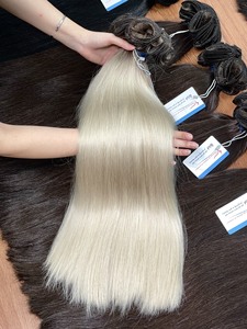 Extensions de cheveux vierges Remy 100% humains Thanh, tissage en mèches, couleur naturelle 1B, tissage à la main, 100g, vietnamien, vente en gros - Product Image 3