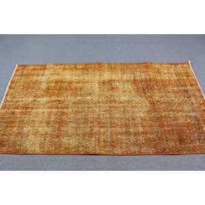Tapis vintage, tapis d'appoint 3,5x6,46 pieds, tapis à pois orange - Product Image 3