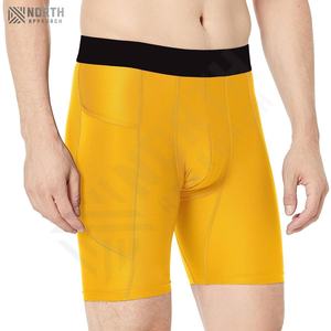 Pantalones Cortos Deportivos de Compresión para Hombre, para Gimnasio, Entrenamiento, Estampado Informal, Cintura Media, para Correr, Secado Rápido, Ecológicos - Product Image 1