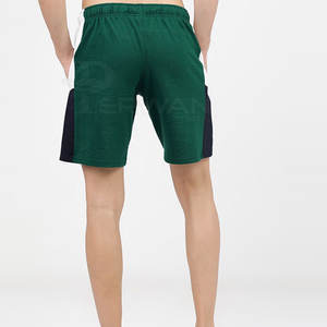 กางเกงขาสั้นลำลองระบายอากาศสไตล์สตรีทสำหรับผู้ชายกางเกงขาสั้นวิ่งเอวกลางผ้าฝ้ายโพลีเอสเตอร์ลายพื้น - Product Image 4