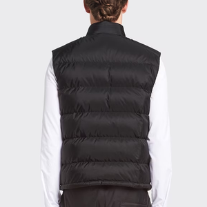 Wholesale Men's Sleeveless <b>Puffer</b> <b>Jacket</b> & Vest Winter Waterproof Canvas <b>Thin</b> Stand Collar <b>Puffer</b> with Polyester Filling - Product Image 3