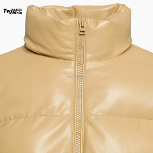 Personalizable de las mujeres Slim Fit chaqueta de bombardero de cuero genuino estilo deportivo transpirable de punto Chaquetas de las mujeres del producto - Product Image 3