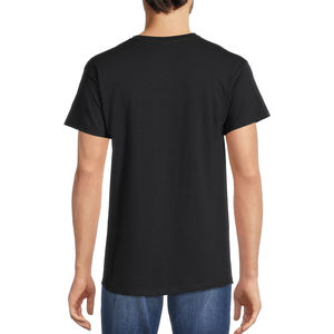 Alta calidad al por mayor logotipo impreso personalizado Dtg algodón de secado rápido liso Ringer Oversized Crewneck Streetwear hombres camiseta para hombre - Product Image 2