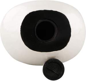 Urne funéraire moderne en métal blanc en forme de larme pour les cendres d'un adulte |   Direct d'usine - Product Image 4