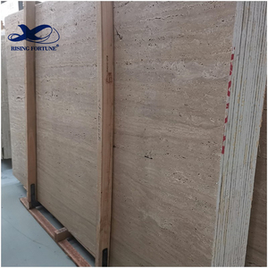 Mayorista Italia Mármol travertino Piedra natural Piedra travertino Beige Suelo de piedra Azulejos de mármol Losa de travertino para revestimiento de paredes - Product Image 3