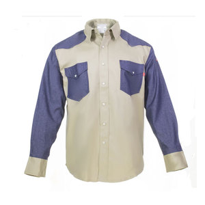 เสื้อเชื่อมสปาร์คเซฟกับผ้าเหนียวผสมความแข็งแรงของอุตสาหกรรมสำหรับการเชื่อมและการบำรุงรักษา - Product Image 3